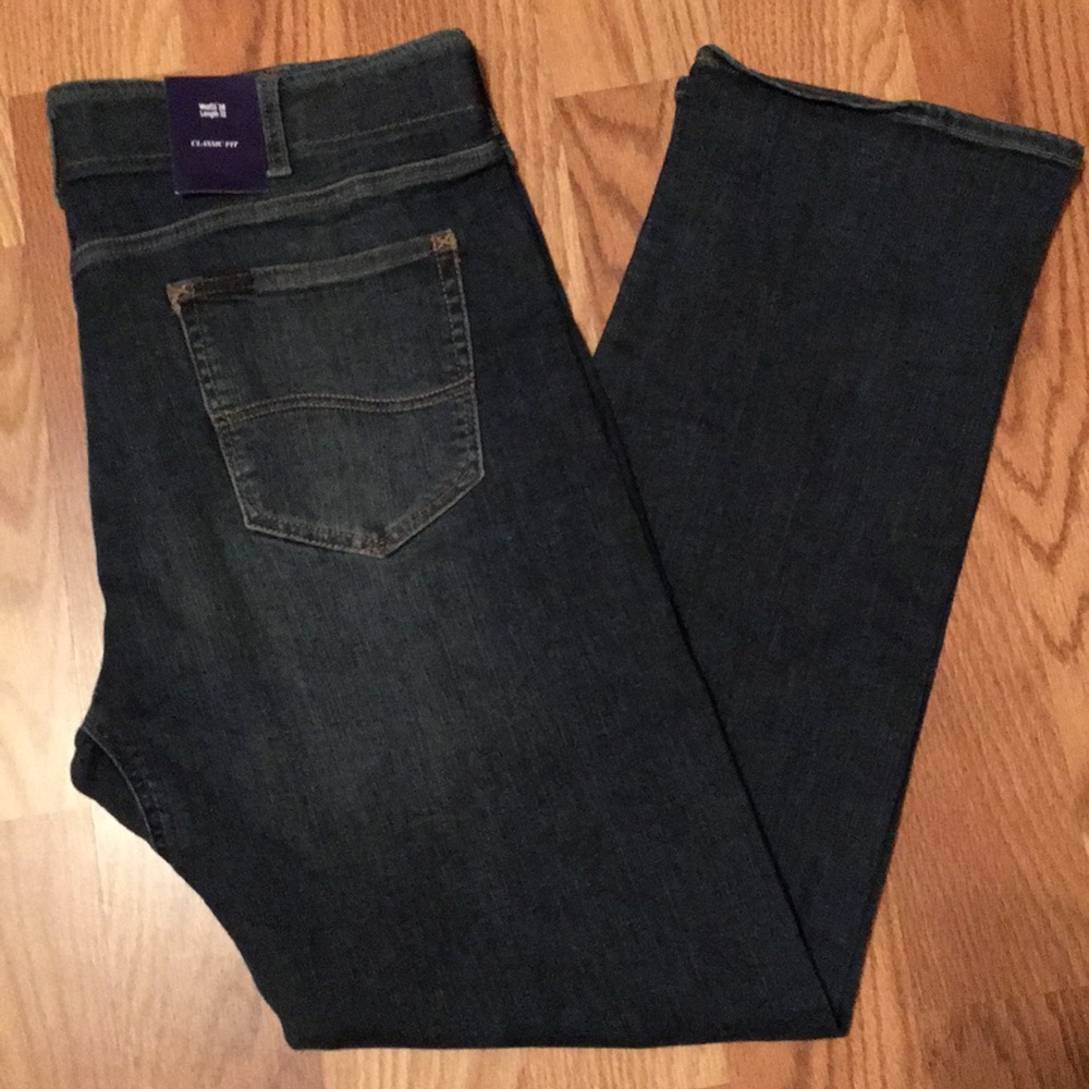 Classic Fit Men’s 38x32 Lee Blue Jeans